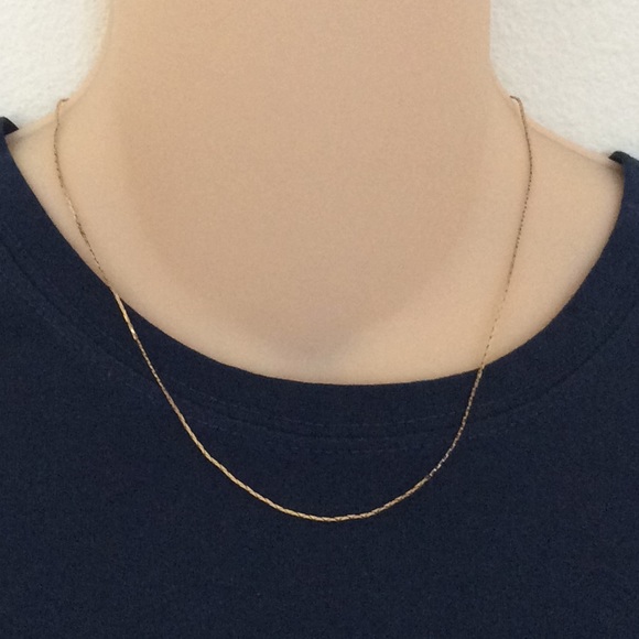 18” NECKLACE yellow gold 10k NWOT